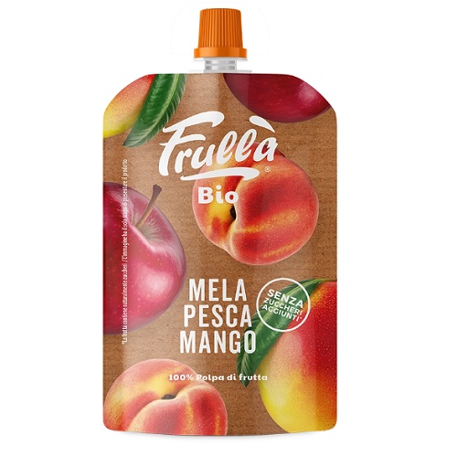 Frullà пюре фруктовое яблоко-персик-манго, BIO, 100 гр Frullà пюре фруктовое яблоко-персик-манго, BIO, 100 гр